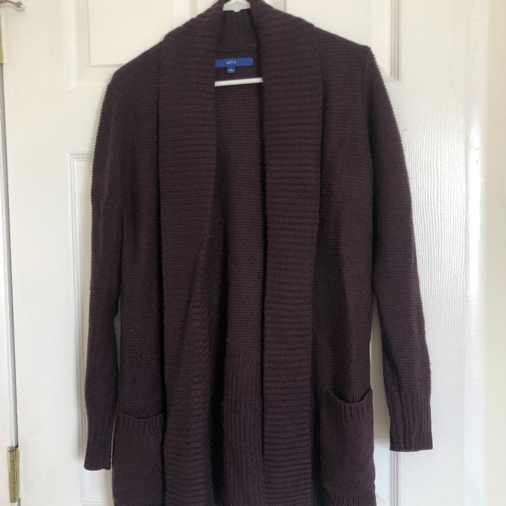 Apt. 9 Purple Sweater, L